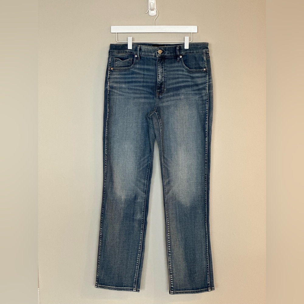White House Black Market Straight Leg Blue Jeans